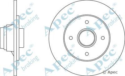 APEC BRAKING dsk250 -  Тормозной диск